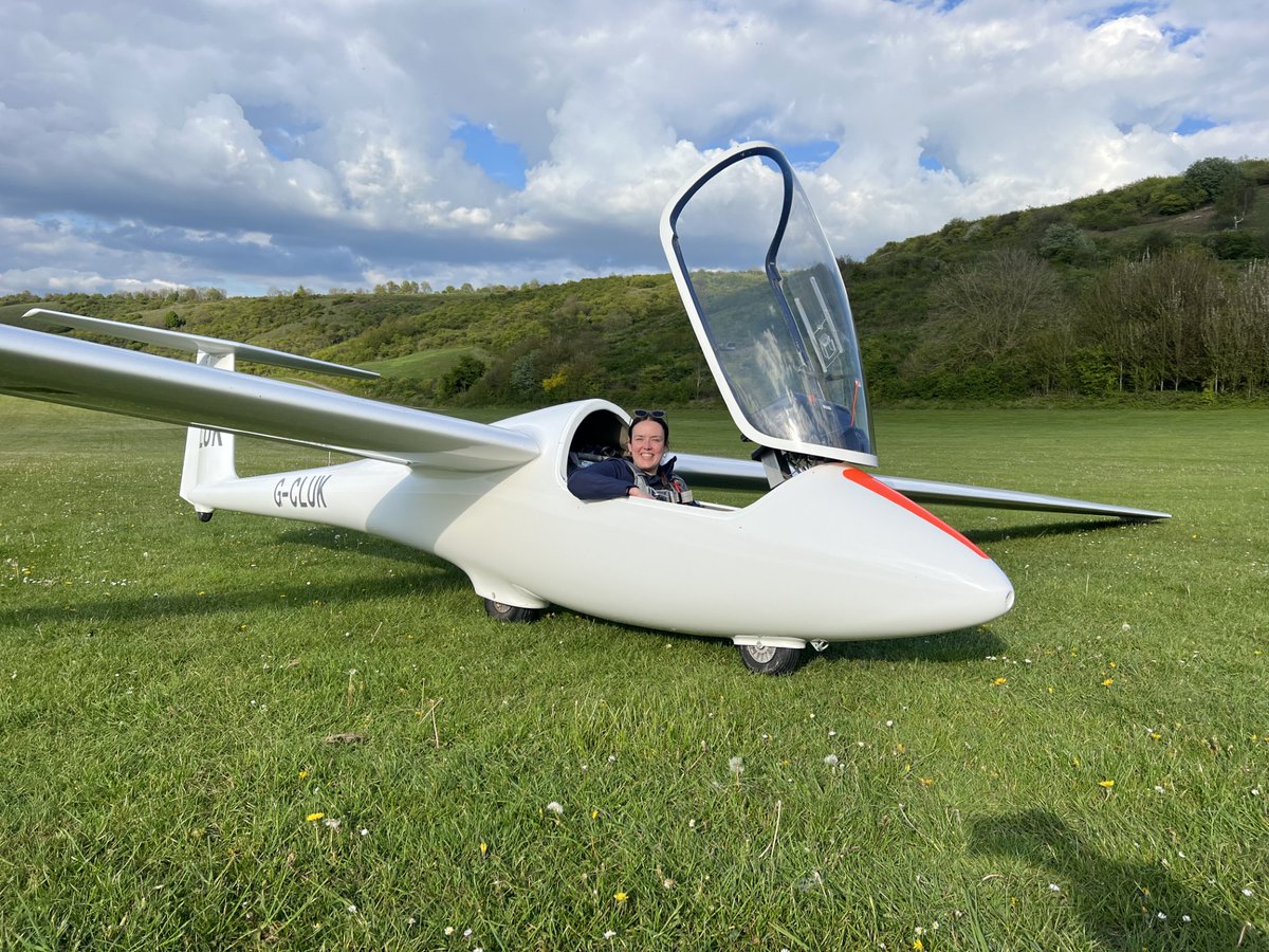 TheAirLeague's tweet photo. The Air League congratulates Member, Volunteer and Scholar India Morrell, who has recently converted to the single-seater K23 glider and completed her first cross country in the Duo Discus! India was a 2023 Air League Scholar, being awarded a Pilot Development Scholarship✈️👏 https://t.co/1lWx4AswEn
