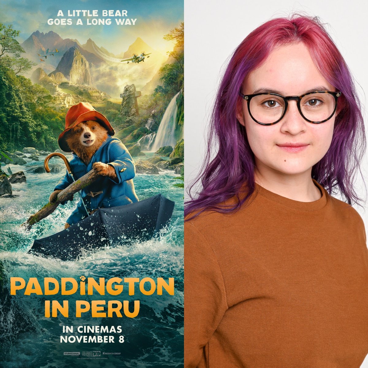 New trailer out for #PaddingtonInPeru ! 

Which can only mean we will be able to see our lovely Aloreia Spencer in cinemas on November 8, looking forward to it👏🐻

<a href="/StudiocanalUK/">StudiocanalUK</a> 
<a href="/paddingtonbear/">Paddington</a>