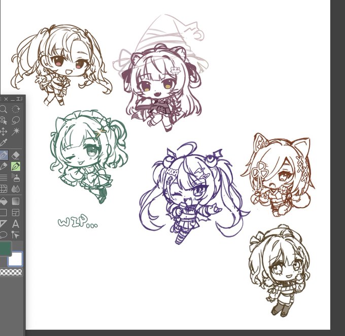 too tired to do actual art so cheeb doodles it is 