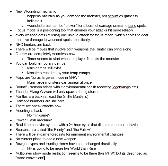 Oceaniz96's tweet photo. Reading as many previews as I can to take personal notes on MHWilds and my head is spinning, this game sounds insane

this isnt all of it yet either good lord https://t.co/W2CYdnrgKg