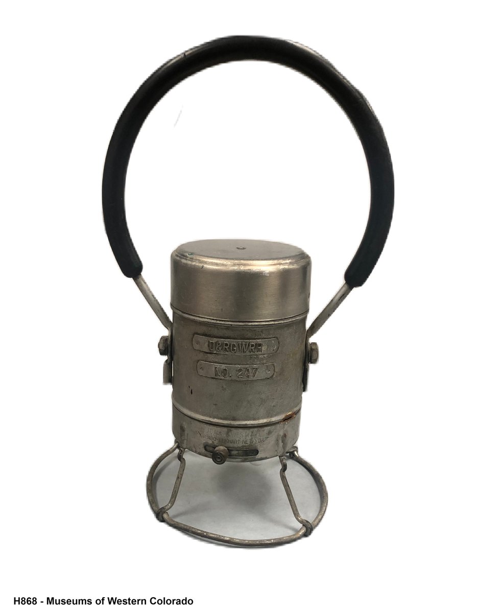 Another #WhatsItWednesday! Can you identify this item from the #museum collection? 
HINT: It has to do with the Denver &amp; Rio Grande Western Railroad 🚂🛤️
 #museumcollection #identify #trains #history #grandvalley #localhistory