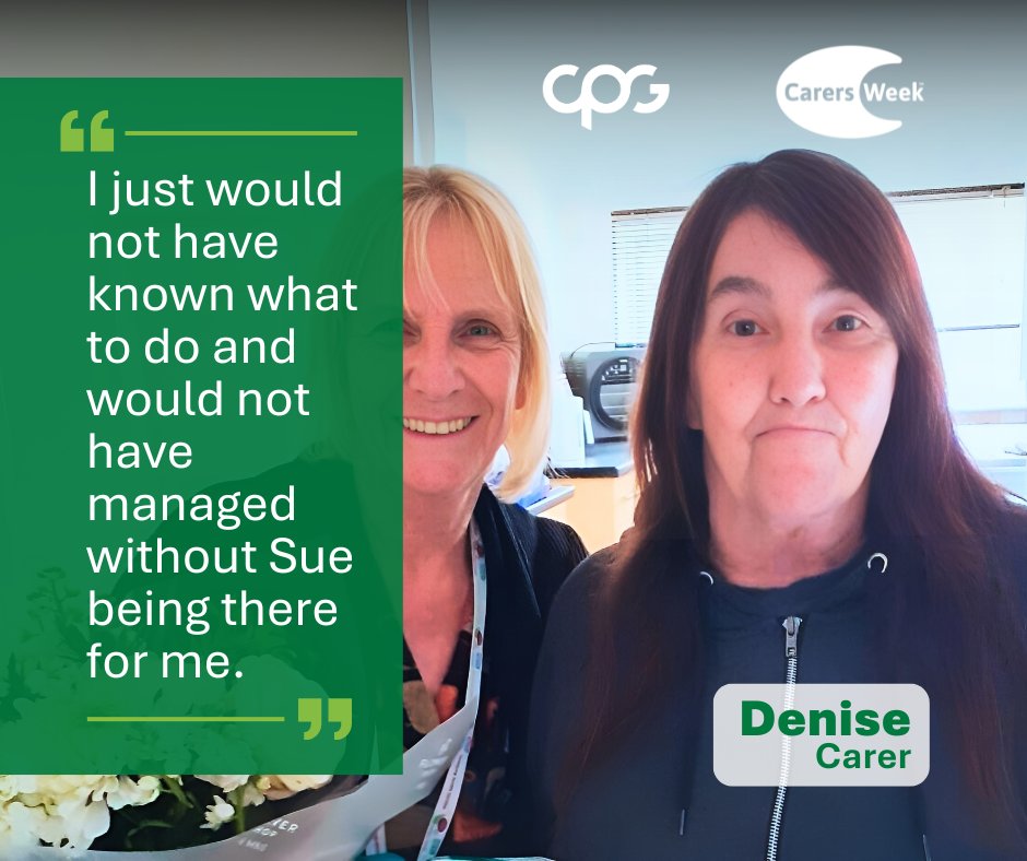 Denise is a carer whose son sadly passed away. Susan Boon, her Carer Wellbeing Worker, helped her with practical tasks such as dealing with benefits and continues to help her with bereavement support.

For more info on our services 👇
visit careplusgroup.org/services/carer…
#carersweek