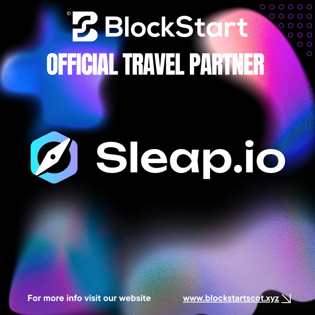 BlockStartScot's tweet photo. We're delighted to announce @sleap_io as the Official Travel Partner of BlockStart Scotland.

In celebration of this partnership, we're able to extend an exclusive discount of 10%, which can be applied at checkout when you use the code 'Blockstart'.

You can book your accommodation via our website by clicking on the following link: https://t.co/O2xenDGrnZ.

#BlockStartScot #sleap #travel #web3 #Glasgow #Scotland #ScotlandistheAlpha