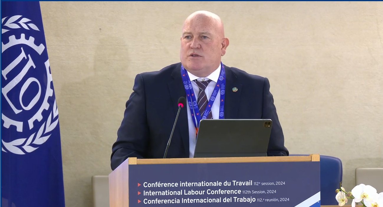 International Transport Workers' Federation (ITF) on X: "ITF General Secretary Stephen Cotton is currently addressing the International Labour Organisation's #ILC2024 in Geneva: "Democracy around the world is being threatened - no social