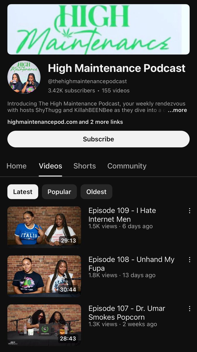 Hey new followers, Welcome! 💚

Have yall subscribed to our YouTube channel yet? 🤔

We are on the Road to 5k Subscribers &amp; we would really appreciate the support! ☺️

Click the link below to subscribe to our YouTube channel &amp; help us reach 5k💚 bit.ly/3OyYd40