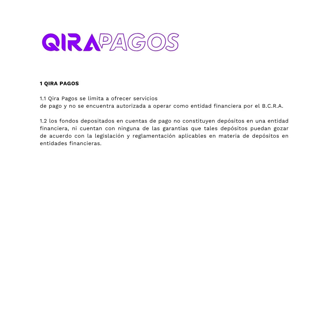 qirapagos's tweet photo. Legales QIRA Pagos 📄 https://t.co/JlCtQLbVfJ