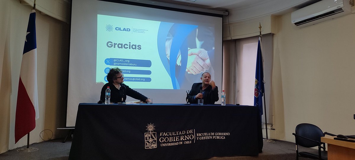 Nicolás Didier (@ndidier) on Twitter photo Charla profesor <a href="/ramoslarraburu/">conrado ramos</a> sobre desafíos de las reformas de servicio civil en LATAM en el marco de los 70 años de <a href="/EGGP_UCHILE/">EGGP UCHILE</a> <a href="/gobierno_uchile/">Facultad de Gobierno U. de Chile</a> Charla profesor <a href="/ramoslarraburu/">conrado ramos</a> sobre desafíos de las reformas de servicio civil en LATAM en el marco de los 70 años de <a href="/EGGP_UCHILE/">EGGP UCHILE</a> <a href="/gobierno_uchile/">Facultad de Gobierno U. de Chile</a>
