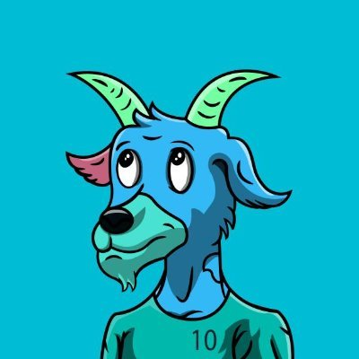 Jace_btc's tweet photo. Look at this blue goat in a green sweater with matching green horns! 🐐💙💚 Such a stylish and coordinated look! 😍🌟 https://t.co/GNqrFZ8hwT