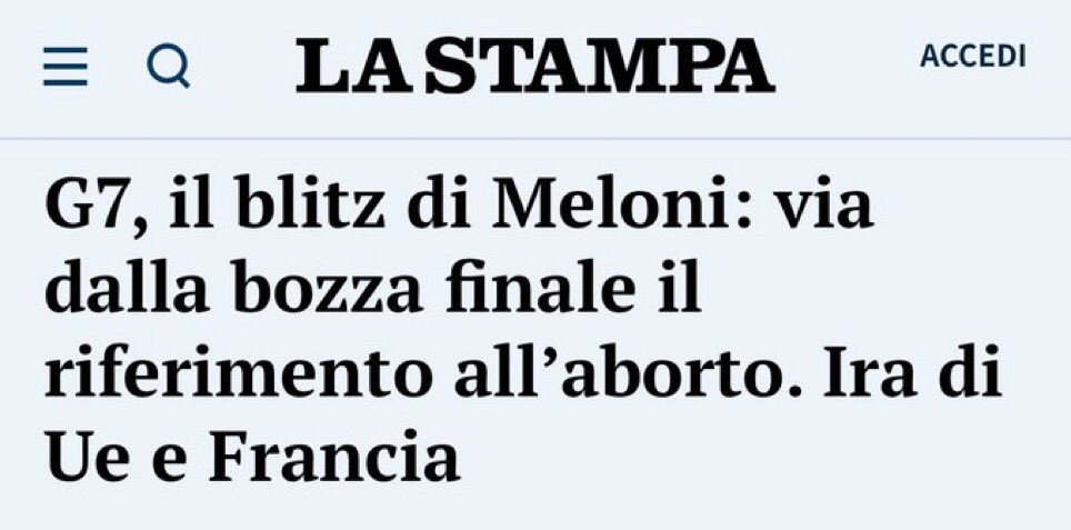 MonicaCirinna's tweet photo. Una donna per di più capo del governo usa il suo potere per colpire le donne e limitare la loro libertà, spadroneggia? forte e orgogliosa per il risultato elettorale? 
Questo non la autorizza a usare il #G7 per fare prepotenze, mi auguro che in Ue sappiano come trattarla. https://t.co/8Hni26yDte