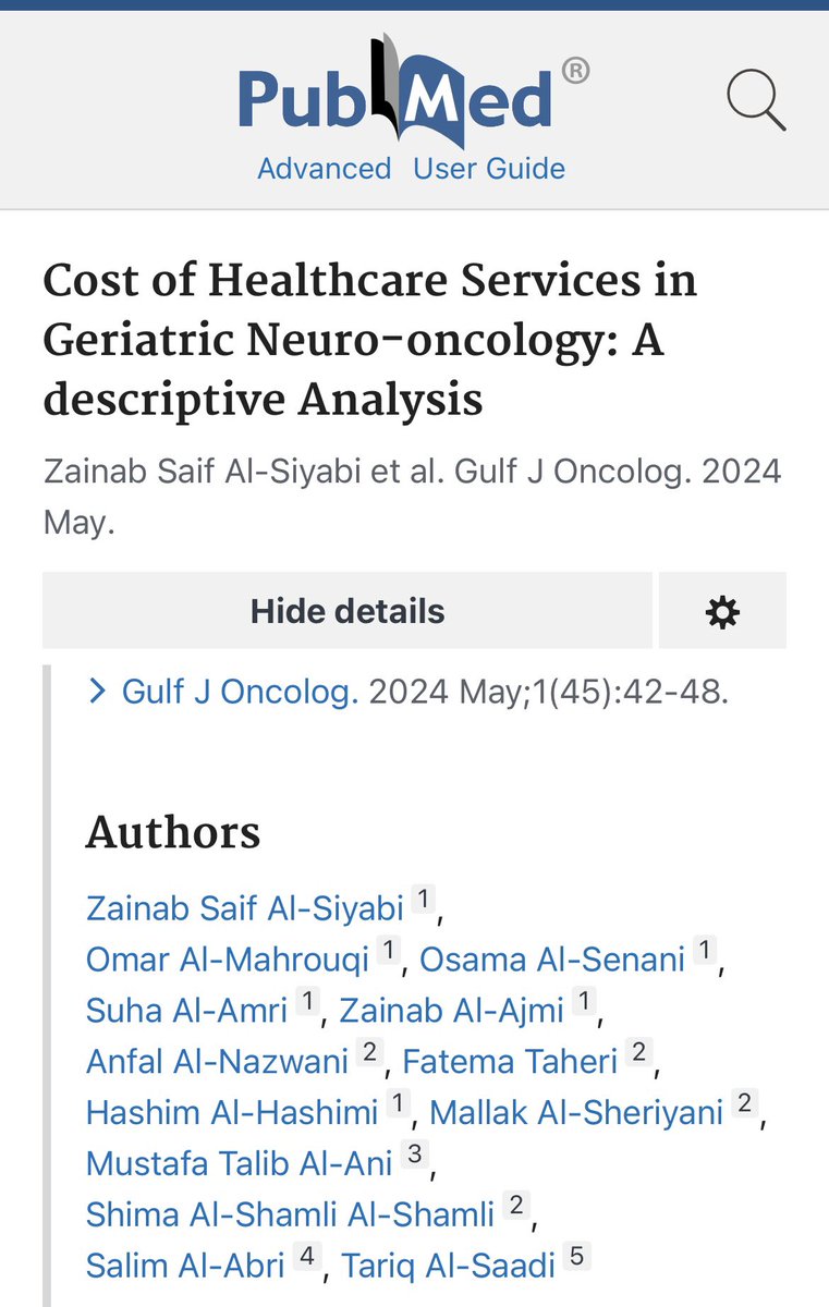 tariq_dh's tweet photo. تكلفة خدمات الرعاية الصحية في علاج الأورام العصبية لدى كبار السن:
تحليل وصفي

تعبتر الدراسة الأولى من نوعها في المجال وفي المنطقة.

https://t.co/bMc7ebBMxx https://t.co/MuwjZOekfy