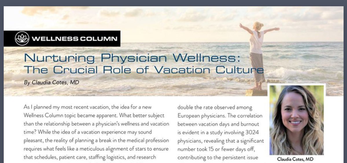 Nidhi Sharma MD (@drnidhisharmaa) on Twitter photo Wellness topic for Spring issue of <a href="/BreastImaging/">Society of Breast Imaging</a> Newsletter by <a href="/ClaudiaCotesMD/">ClaudiaCotesMD</a> from <a href="/UTHealthHouston/">UTHealth Houston</a> focuses on importance of Vacation!
P.S.: Notriphobia (fear of not having the next vacation to go on planned). Hope you all enjoy this great article!
flipsnack.com/sbinews/sbi-sp… Wellness topic for Spring issue of <a href="/BreastImaging/">Society of Breast Imaging</a> Newsletter by <a href="/ClaudiaCotesMD/">ClaudiaCotesMD</a> from <a href="/UTHealthHouston/">UTHealth Houston</a> focuses on importance of Vacation!
P.S.: Notriphobia (fear of not having the next vacation to go on planned). Hope you all enjoy this great article!
flipsnack.com/sbinews/sbi-sp…