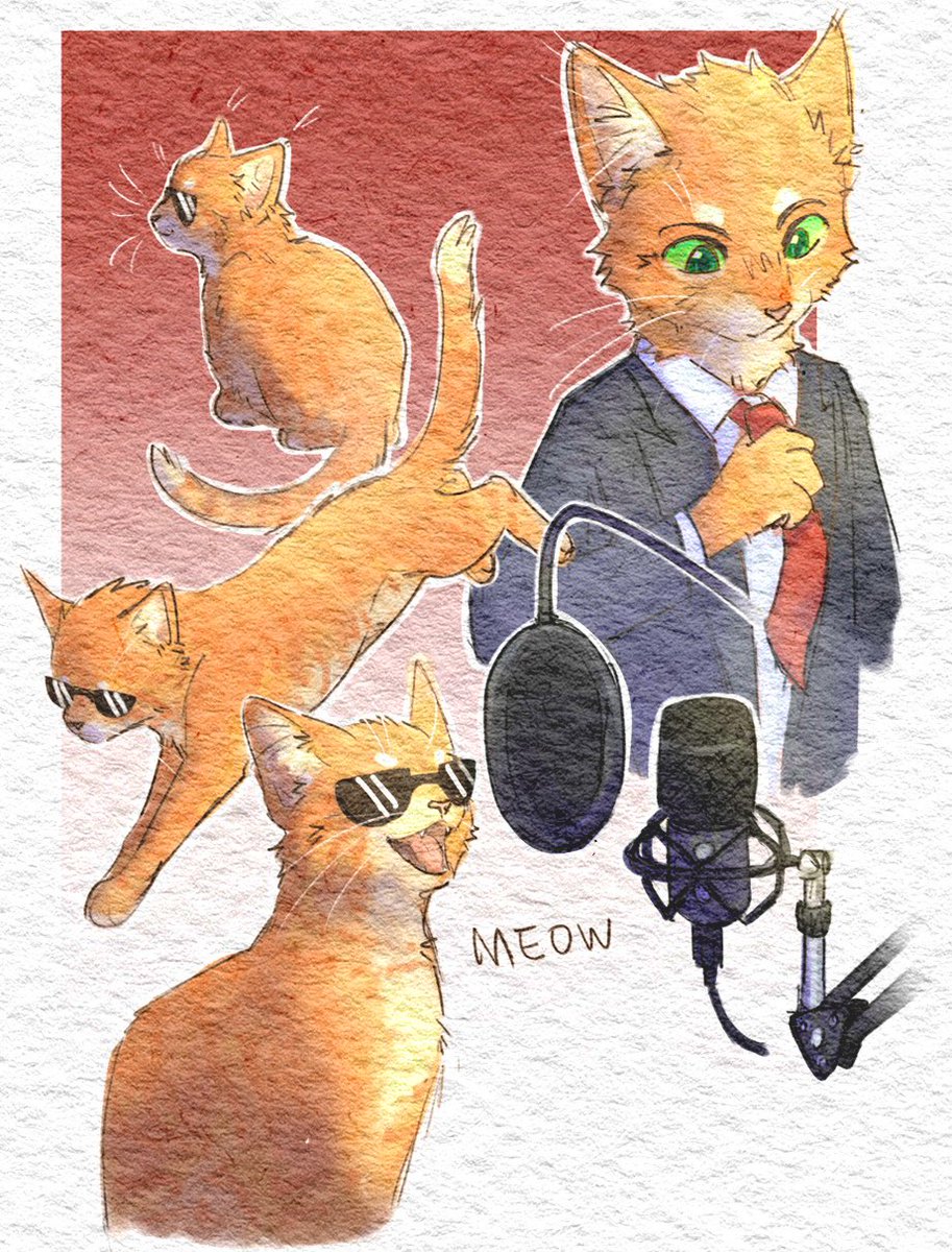 #Dabbycatfanart 
Orange car vroom vrooom🚗