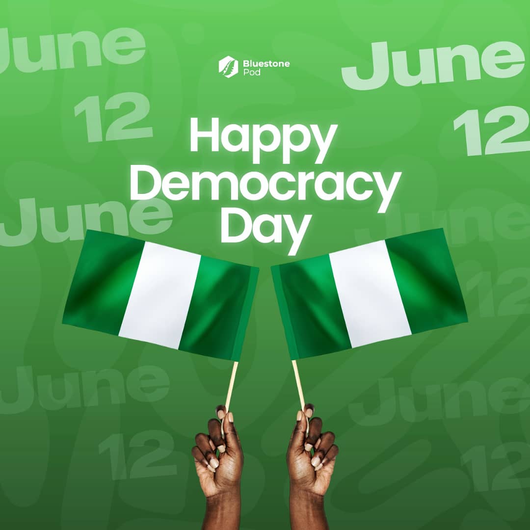 BluestonePod's tweet photo. It's Democracy Nigeria #June12 https://t.co/95fkIu23ys