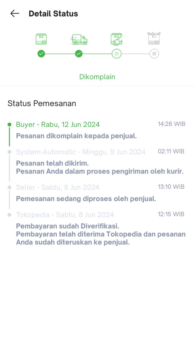 RHermanSP's tweet photo. Dua kali pengiriman @tokopedia pake kurir rekomendasi @idexpress_care dan dua duanya harus klik menu “komplain” status udah nyampe th tujuan tapi berhari hari ga nyampe nyampe.
Tolonglah toped. Mending ga ada free ongkir dari pada pake idexpress https://t.co/QC20UUtRsL