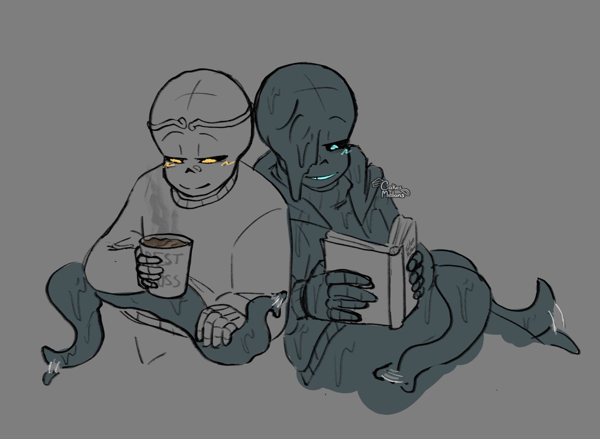 CakesMelons's tweet photo. I realized I haven't posted a lot of art on here that I've posted on Tumblr. So here's dreamtale brothers I drew back in like December https://t.co/xfSzFV36xD