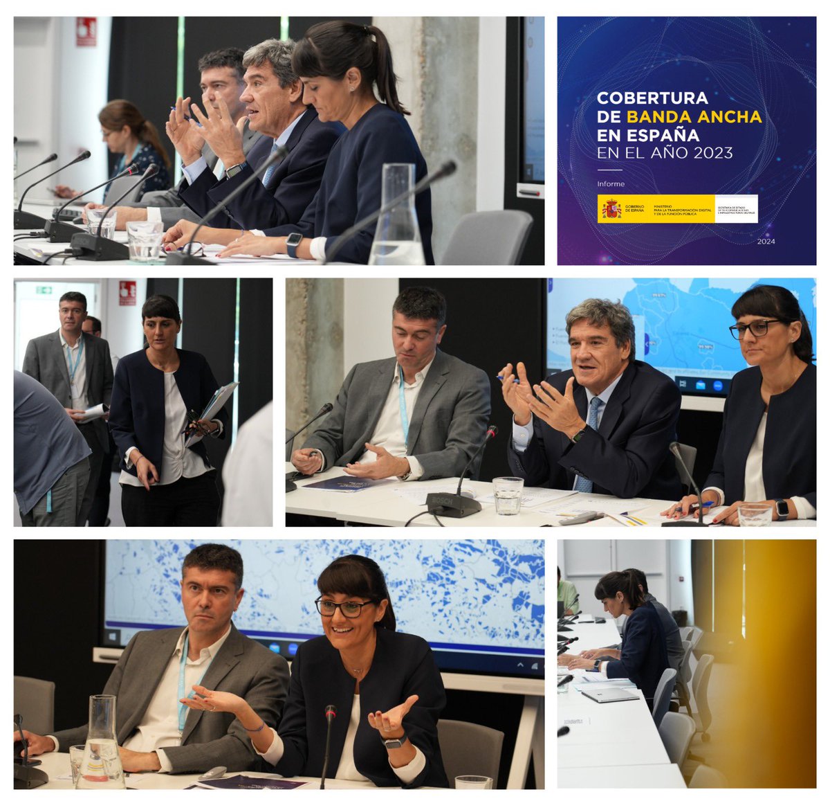 SEtelecoGob's tweet photo. 📈Hemos publicado el ‘Informe de Cobertura en España 2023’

🇪🇸cerró la brecha digital fija garantizando al 100% el acceso a banda ancha y superando el 92% de 1Gbps de descarga.

🗼Y la cobertura móvil 5G alcanzó el 92% de la población.

📑Consúltalo en: https://t.co/9kAdVOOSUW https://t.co/FbtaweMeAD