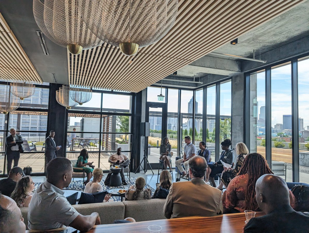 AlyintheATL's tweet image. Packed house today at @portalinno in the gorgeous new space at Science Square -- bc per Portal leader Suna Lumeh, &quot;If you solve a healthcare problem in Atlanta, you&apos;ve solved it at a global level.&quot; 👏👏👏
#ATLtechWeek