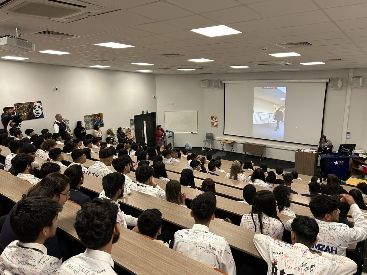 DixonsKings's tweet photo. Sad to say goodbye to our year 11 today through the leavers’ assembly and shirt signing with some ice cream thrown in for good measure! The year group were a credit to the school. We will miss them! https://t.co/301AmPvbhH