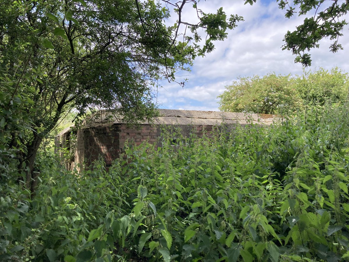 PhilLoder's tweet photo. Tracked down three FW3/28 twin embrasure anti-tank #pillboxes near Reading today. One has been built around on a new estate (looks odd), while the other two are in hedgerows. #WW2 @PillboxPete @Pillboxman @PillboxSG https://t.co/6FptClYkxE