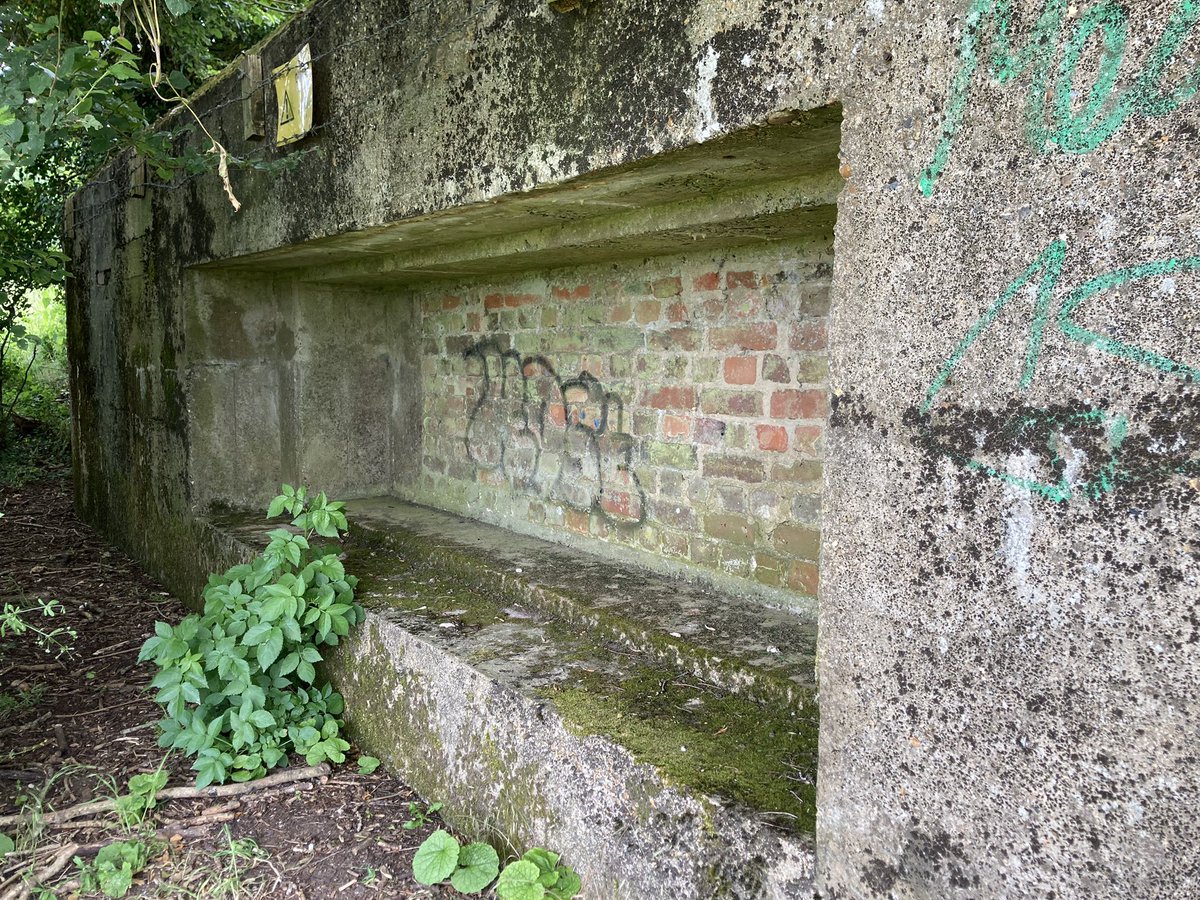 PhilLoder's tweet photo. Tracked down three FW3/28 twin embrasure anti-tank #pillboxes near Reading today. One has been built around on a new estate (looks odd), while the other two are in hedgerows. #WW2 @PillboxPete @Pillboxman @PillboxSG https://t.co/6FptClYkxE