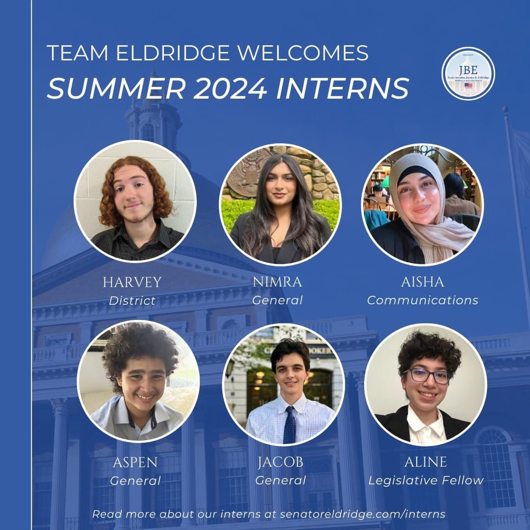 #TeamEldridge's Summer 2024 Internship Program is officially underway! Meet our diverse cohort of six talented high school &amp; undergraduate students We are excited to welcome them &amp; get to work as sessions wraps up! Learn more: senatoreldridge.com/interns