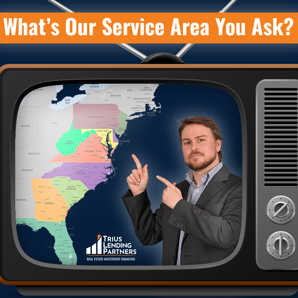 We get a lot of questions about where we fund deals... NOW YOU KNOW!

Our stronghold is the Mid-Atlantic, but we fund select deals across the East Coast. Need financing? Reach out for fast approvals and flexible underwriting. #TriusLending