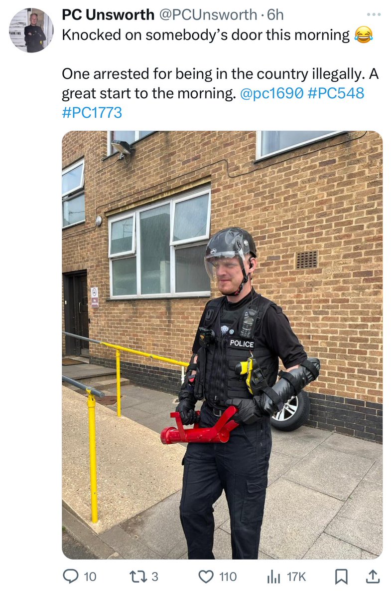 DrRebeccaTidy's tweet image. One man's "great start to the morning" is another family's "lifelong trauma". 🍎