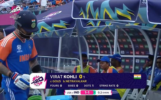 TukTuk_Academy's tweet photo. This was the only thing awaited from him in the T20 Worldcup and it’s arrive and how… Golden Duck against mighty USA from King Kohli🔥 🔥 https://t.co/kaIQ5l3kYd