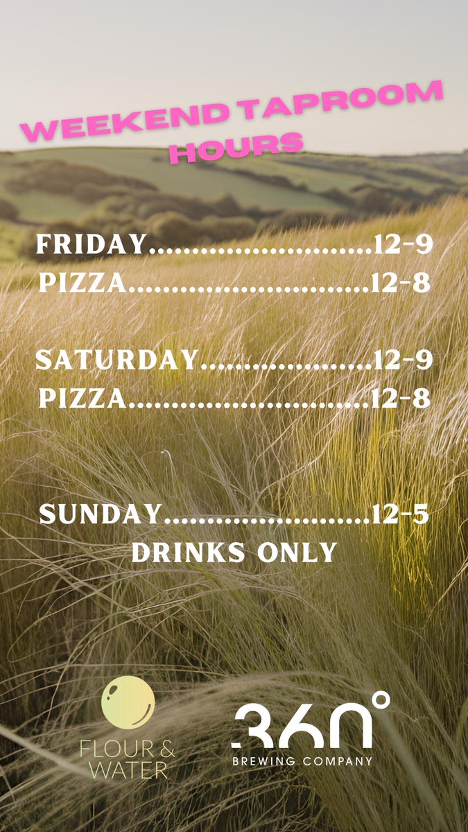 360brewco's tweet photo. TAPROOM HOURS THIS WEEKEND! #360brewco #drinklocal https://t.co/K9QuHlPBZi