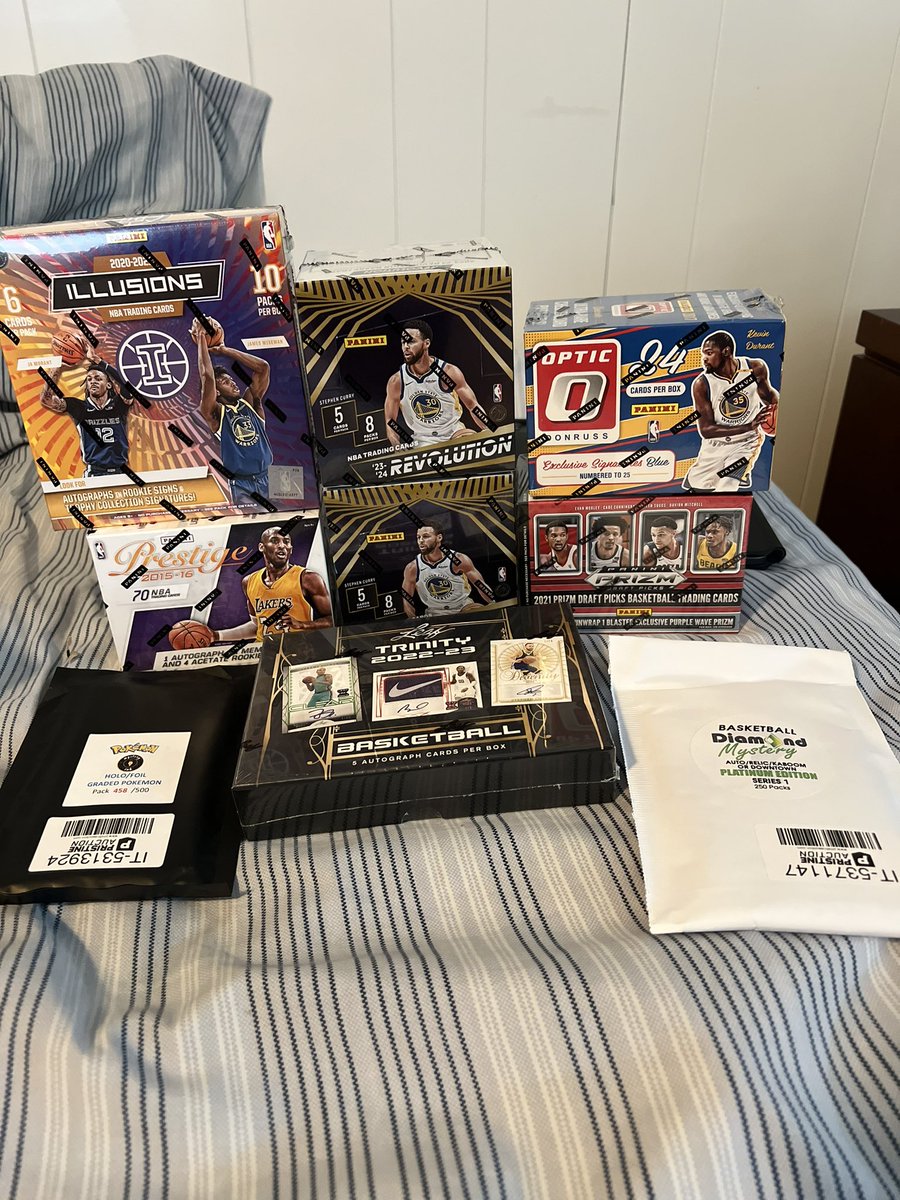 trkibby's tweet photo. Big pack opening tonight! Tune in 8pm pst. I’ll be streaming on twitch @kibbs500 and Instagram @trentkibby. Hope to see yall there! https://t.co/gcu39VOWCz