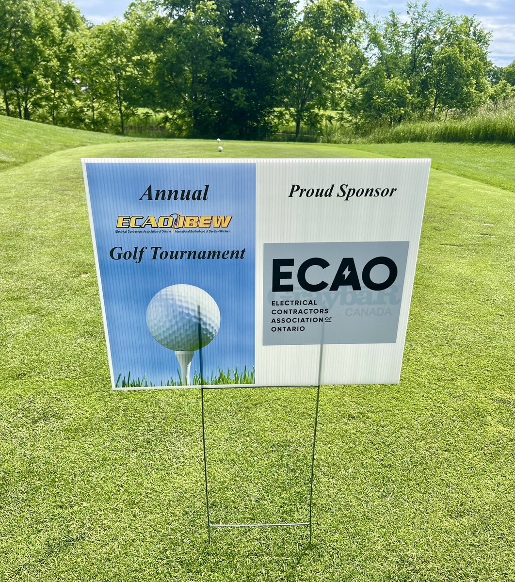 Gorgeous day for golf <a href="/GolfRoyalOGC/">Royal Ontario Golf</a> for the IBEW ECAO golf tournament ⛳️