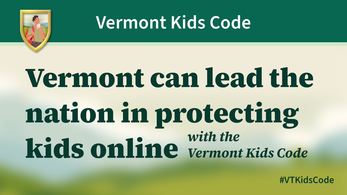 accountabletech's tweet photo. Both chambers of the Vermont state legislature have passed the #VTKidsCode, which would require online platforms likely accessed by kids to protect their privacy and safety.

It's time for @GovPhilScott to sign it into law: https://t.co/ELkUXFA9tO https://t.co/swpswLQVx3