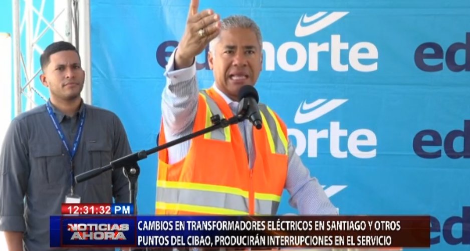 cdn37's tweet photo. #NoticiasAhora.-Cambios en transformadores eléctricos en Santiago y otros puntos del Cibao, producirán interrupciones en el servicio
#CDN37 #Edenorte #Servivios #CanaldeNoticias #CDN https://t.co/O4UE7MB8LN