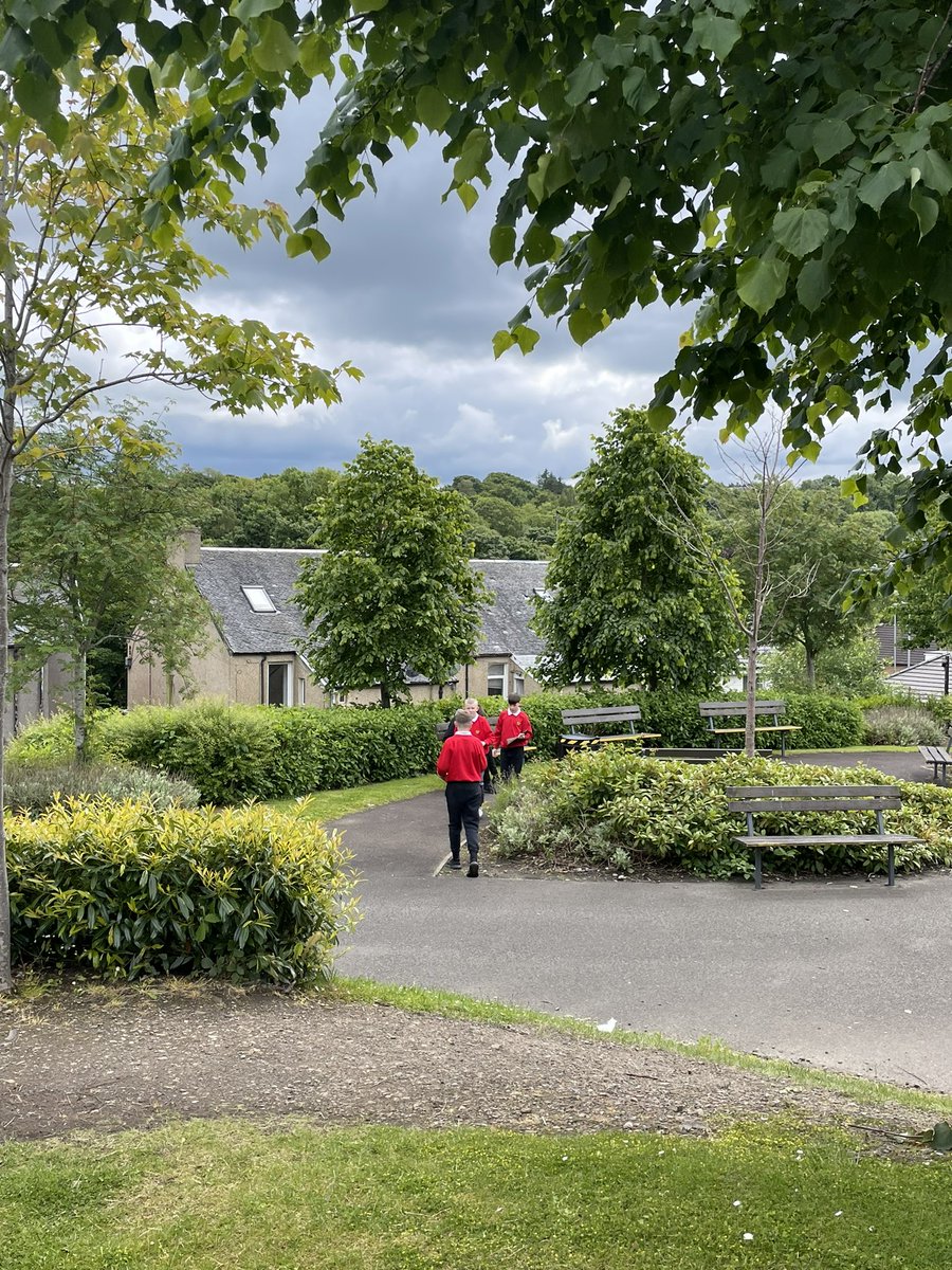 Primary 7s mapping and exploring their new school grounds 📋 ✏️ <a href="/LesmahagowHigh/">Lesmahagow High School</a>