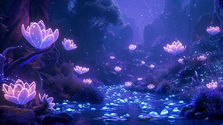 violettweets_'s tweet photo. glowing forest. https://t.co/4XYqRE7qER