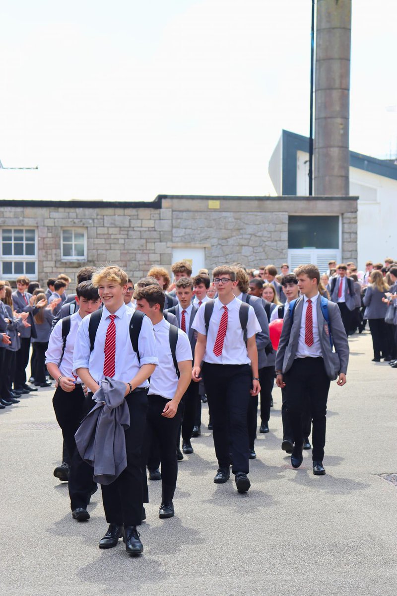 ✨ As is tradition at Poltair, our current Year 10’s gathered to form a guard of honour, celebrating with &amp; supporting our Year 11 students as they left the school site on one of their last days here.
It's been an amazing journey &amp; we are so proud of all they've accomplished. 🌟