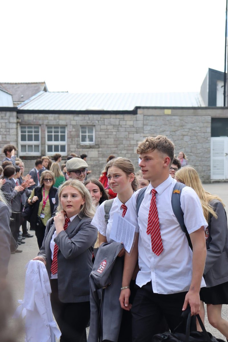 PoltairSchool's tweet photo. ✨ As is tradition at Poltair, our current Year 10’s gathered to form a guard of honour, celebrating with &amp; supporting our Year 11 students as they left the school site on one of their last days here.
It's been an amazing journey &amp; we are so proud of all they've accomplished. 🌟 https://t.co/PKSUz6YvDq