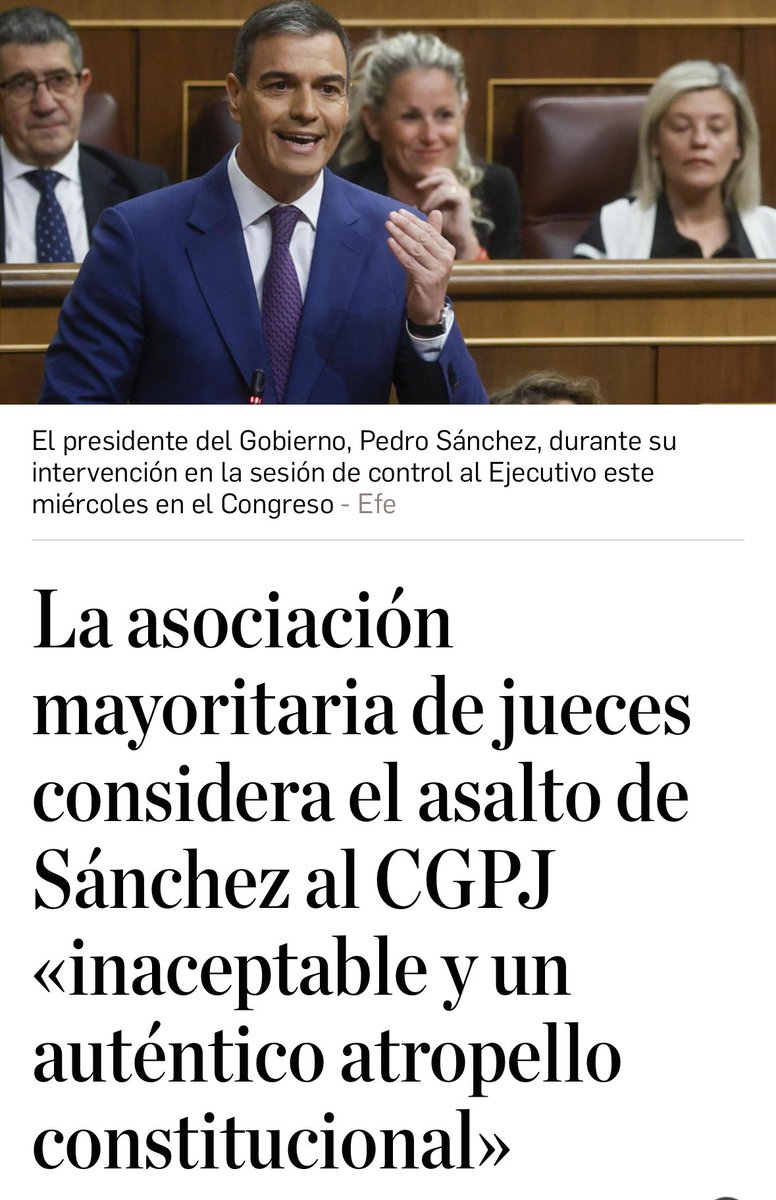 rosadiezglez's tweet photo. Sánchez miente e insulta en el parlamento y amenaza a jueces, periodistas y ciudadanos libres en general en la televisión pública. Lo propio de un matón y un psicópata narcisista q desprecia el voto de los ciudadanos no acepta sus derrotas electorales. https://t.co/8iezu4Ztyx https://t.co/LD3WrLVxC0