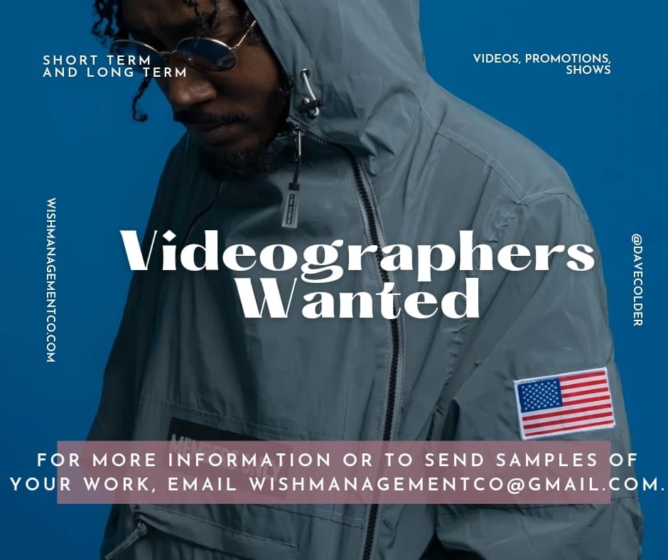 WishManagement's tweet photo. We're on the hunt for a talented #videographer to join our creative team! If you have a passion for storytelling through video, a keen eye for detail, and the skills to capture captivating moments, we want to hear from you! #Detroit https://t.co/cDL86JB3Wh