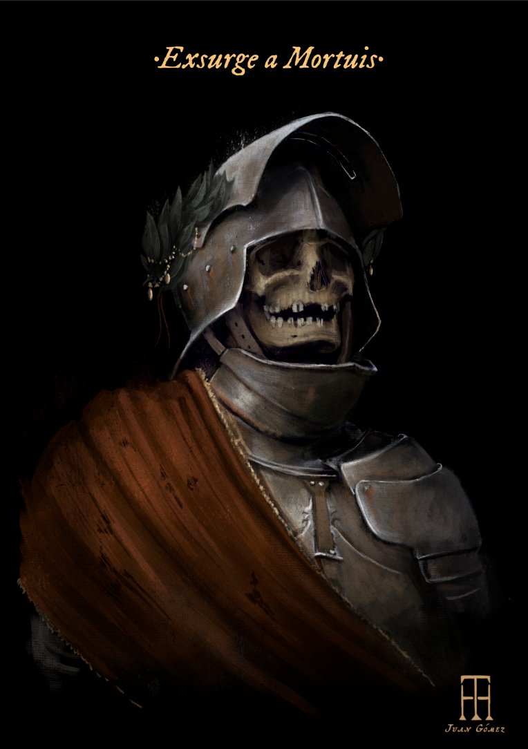 Skeleton knight officer in war armour ⚔️💀