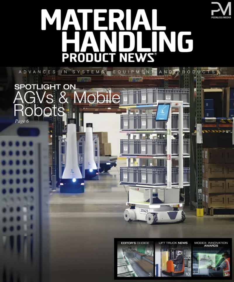 LocusRobotics's tweet photo. We are happy to be included in Material Handling Product News's June edition where they discuss what AMRs are and how they increase warehouse safety and efficiency. Flip to page 6 for all things AMRs but don't overlook the LocusBots gracing the cover: https://t.co/08eYWKuzJx https://t.co/7SIvK4YDjL