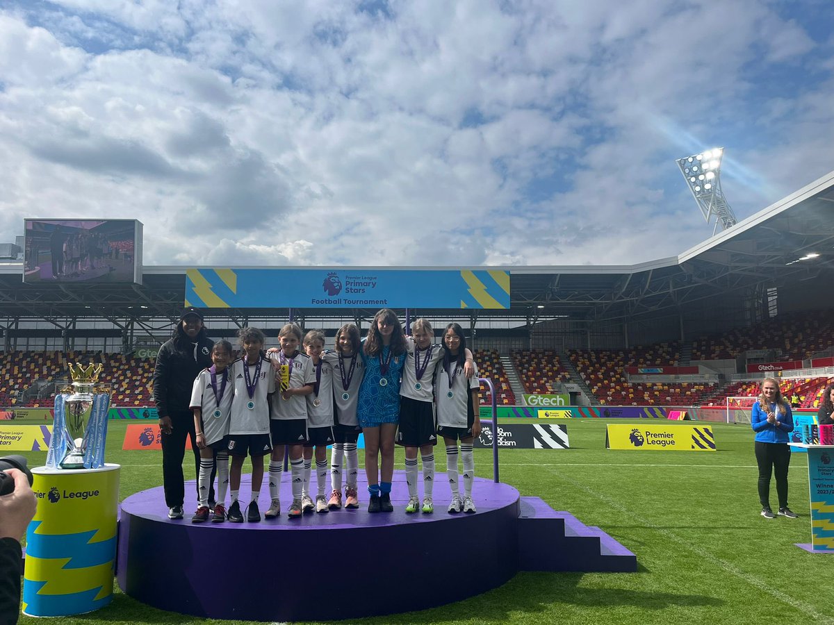 We are so proud of our girls’ football team, who came away from the <a href="/premierleague/">Premier League</a> #PLPrimaryStars tournament with the Fair Play Award. 

What a team 🏆 

#FulhamFamily ⚽️ <a href="/FulhamFCFound/">Fulham FC Foundation</a>