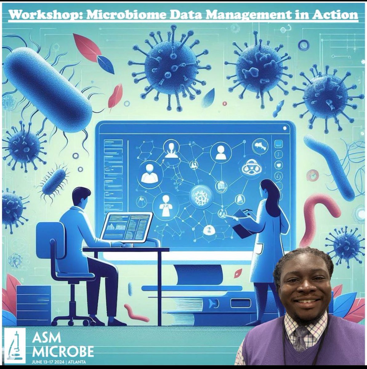 It is exciting to be part of the Microbiome Data Management in Action workshop where a diverse group of thought leaders have been invited to share perspectives and outline priorities towards a consensus roadmap for microbiome data standards management. #ASM2024 #MicrobiomeData