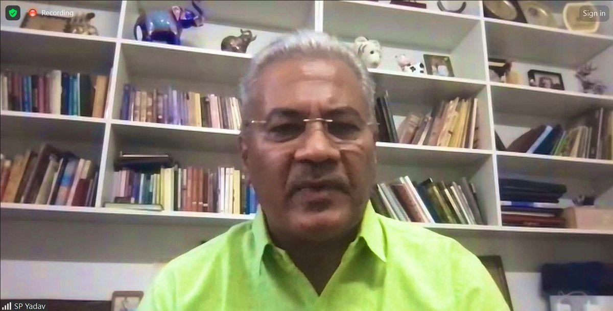 1/6

#CougarDay webinar began with welcome by <a href="/SPYadavIFS/">SP Yadav</a>, Head/Interim DG, IBCA.

He highlighted the ecological &amp; cultural importance of cougars &amp; emphasized on strengthening the conservation measures such as habitat development, corridors identification etc. for cougars.