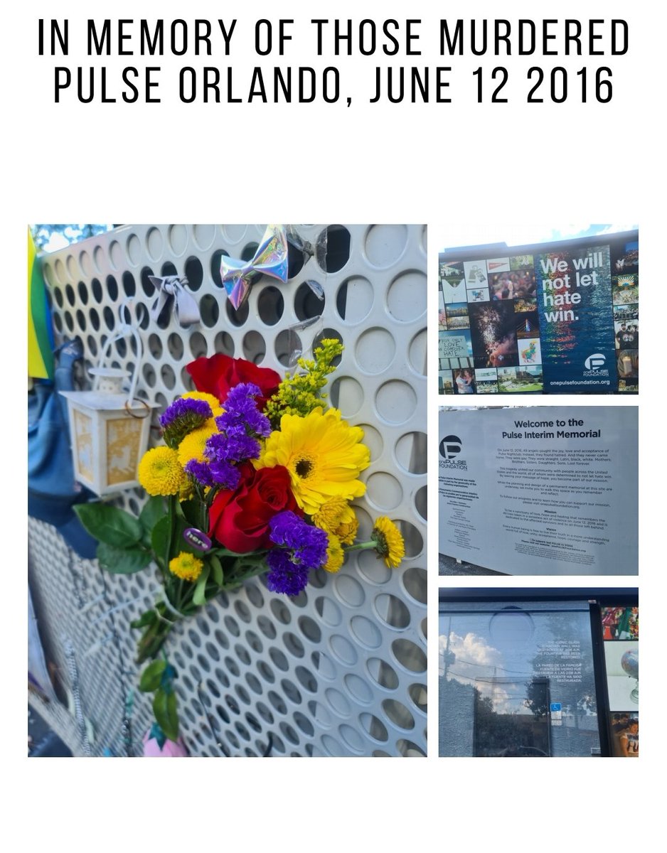 DaniRNI's tweet photo. 12 June 2016 49 mostly Latinx and LGBTQ+ people were murdered and over 50 more injured.
Thinking of those impacted and the people working hard to support them at The Centre Orlando @QLatinx @orlandoribbons & more https://t.co/B0KSuPzVyy #OrlandoStrong #The49
#KeepDancingOrlando https://t.co/5f5EWhXsd3
