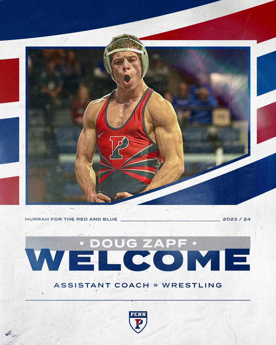 𝙃𝙚’𝙨 𝙗𝙖𝙘𝙠 😤

We are excited to announce <a href="/doug_zapf6/">Doug Zapf</a> ‘23 is coming back to Penn as an assistant coach! 

📰 bit.ly/3XDLX7Z

Let’s get to work, DZ‼️

#TheMovement x #FightOnPenn🔴🔵