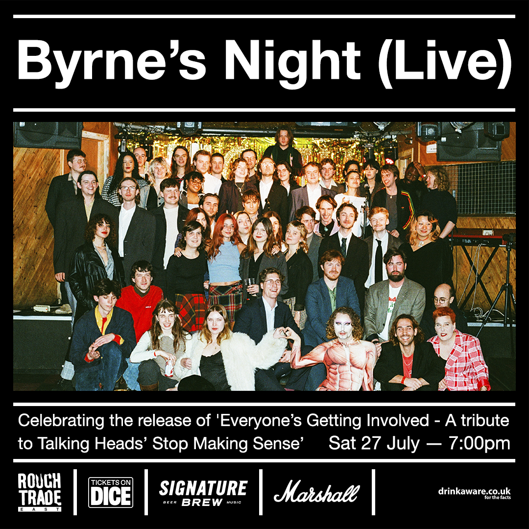RoughTrade's tweet photo. JUST ANNOUNCED

Created by Lola Stephen and @maddymokeefe (Dancing Barefoot), the infamous 'Byrne's Night' 'house band' joins us at Rough Trade East to celebrate the release of @A24 Talking Heads tribute album 'Everyone's Getting Involved'.

TICKETS
https://t.co/aqgJMXBrMf https://t.co/VZaQqraKof