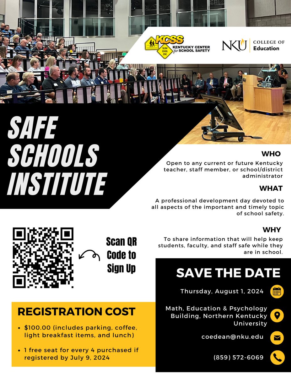 📅 Reminder! 📅 Don't forget to sign up for the Safe Schools Institute on August 1st! Ensure a safe and supportive environment for all students. Register now to secure your spot! 🏫✨ Registration Link in Bio
