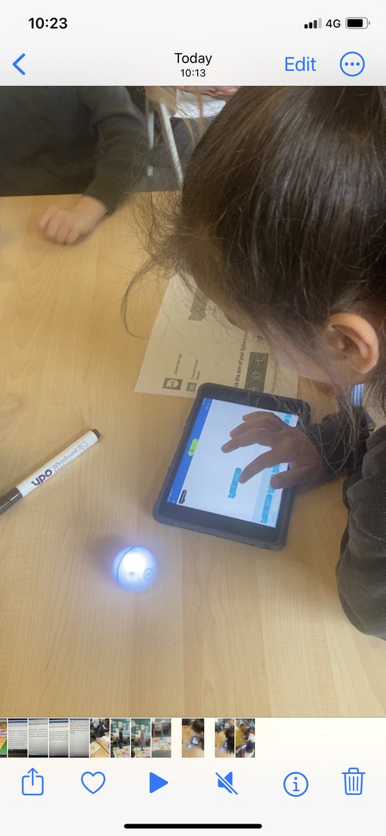 What an exciting day for P3/4! A massive thank you to Laura from Perth UHI for leading the session on Spheros and coding. #STEM