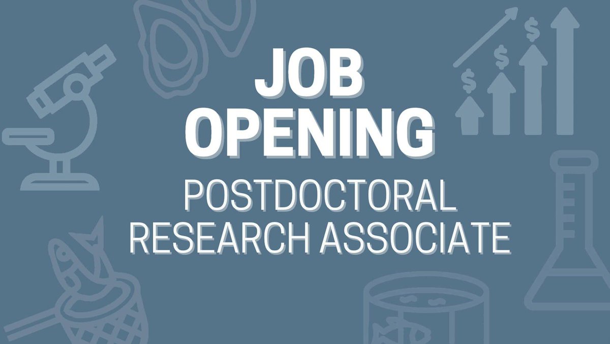 🔎📈🐟 #JobAlert
Are you passionate about #economics, #research, and collaborating to develop new tools and analysis for U.S. #aquaculture? We're seeking a postdoctoral research associate to join our team! Review begins 6-24.

👉 Learn more and apply: bit.ly/vsarecjobs